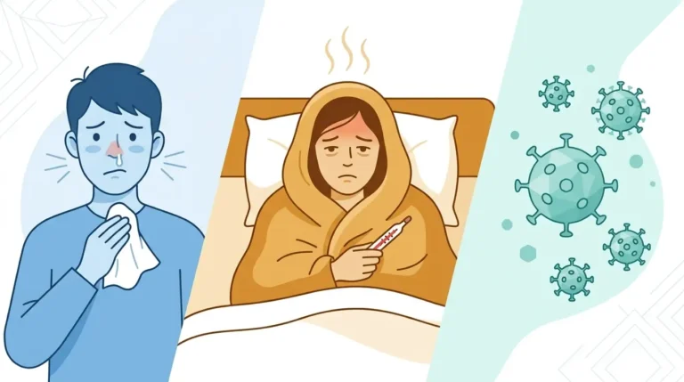 virus vs flu vs cold